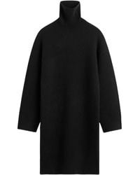 TOTEME - Turtleneck Ribbed Knit Mini Dress - Lyst