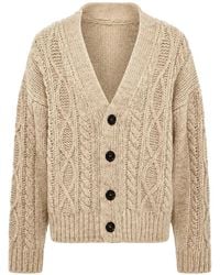 DSquared² - Cable-Knit V-Neck Cardigan - Lyst
