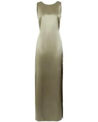 Max Mara - X Max-Mara Maxi Satin Draped-Back Dress - Lyst