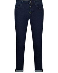 Liu Jo - Embellished Turn-Up Jeans - Lyst