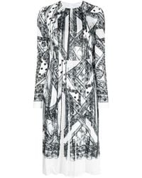 Erdem - Franca Lace-print Pleated Midi Dress - Lyst