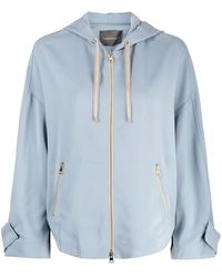 Lorena Antoniazzi - Stretch-Virgin Wool Hooded Jacket - Lyst