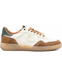 Blauer - Suede-Panelled Leather Sneakers - Lyst