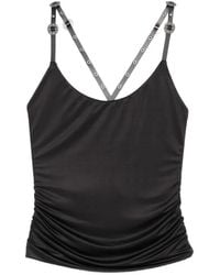 Pinko - Top Canotta Barletta Nero - Lyst