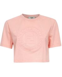 Fendi - 3 D ' Roma' T -shirt - Lyst