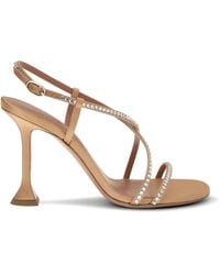 AMINA MUADDI - Sally Crystal-Embellished Sandals - Lyst