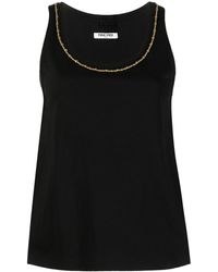 Max & Moi - Chain-link Detail Sleeveless Top - Lyst