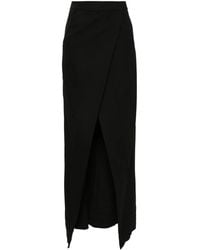 Balenciaga - Wool Midi Skirt - Lyst