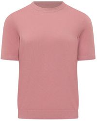 Malo - Crew-Neck Knitted Sweater - Lyst