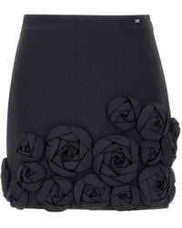 Elisabetta Franchi - Falda midi de crepé - Lyst