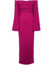 Solace London - The Eliana Off-shoulder Gown - Lyst