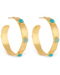 Sylvia Toledano - Bianca-Embellished Hoop Earrings - Lyst