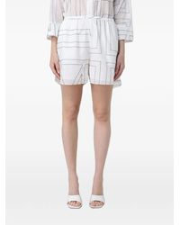 MEIMEIJ - Short En Coton À Logo Imprimé - Lyst