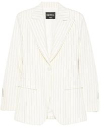 Dondup - Blazer A Rayas Diplomáticas Con Solapa De Pico - Lyst