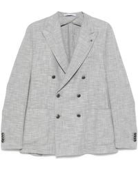 Tagliatore - Mélange-Effect Blazer - Lyst
