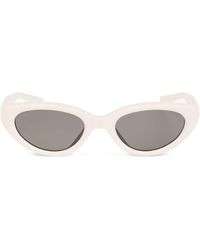 Maison Margiela - X Gentle Monster Mm108 Leather Cat-eye Sunglasses - Lyst