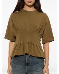 Gestuz - Gzinez Pleated Peplum T-Shirt - Lyst