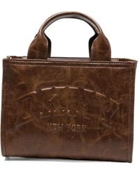 DKNY - Embossed-Logo Leather Tote Bag - Lyst