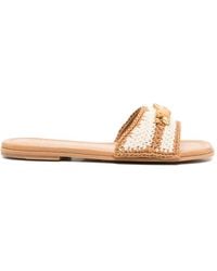 Inuikii - Woven Cali Crystal-Embellished Sandals - Lyst