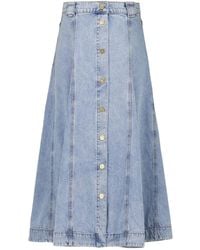 Zimmermann - デニム フレアスカート - Lyst