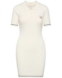 Calvin Klein - Robe En Maille Torsadée À Coupe Courte - Lyst