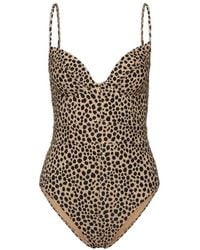 MICHAEL Michael Kors - Animal Print Swimsuit - Lyst