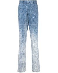 Amiri - Shaded Repeat Straight Trousers - Lyst