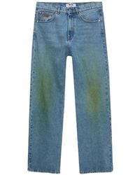MSGM - Jean À Détail De Logo - Lyst
