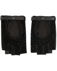 Karl Lagerfeld - Fingerlose K/Autograph Handschuhe mit Strass - Lyst