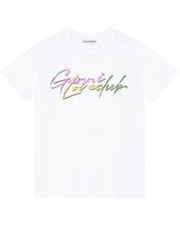 Ganni - T-shirt en coton à logo imprimé - Lyst