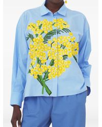 Mii - The Greta Floral-Embroidered Shirt - Lyst