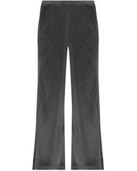 Balenciaga - Velour Wide-Leg Track Pants - Lyst