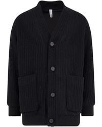 Hevò - Cimino Patch-Pocket Ribbed Coat - Lyst