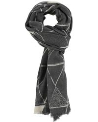 Altea - Geometric-Pattern Embroidered Scarf - Lyst