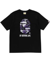 A Bathing Ape - Glitch Woodlandg Camo-Print Logo-Print T-Shirt - Lyst