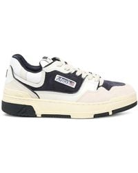 Autry - Leather Panel Sneakers - Lyst
