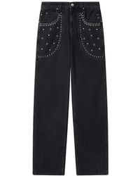 Isabel Marant - Silka Eyelet-Embellished Jeans - Lyst