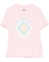 CASABLANCA - Logo T-Shirt - Lyst