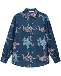 Maliparmi - Floral-Print Long-Sleeve Shirt - Lyst