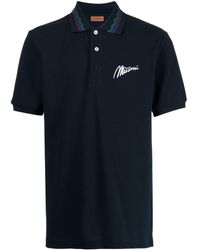 Missoni - Embroidered Logo Polo T-shirt - Lyst