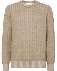 Brunello Cucinelli - Cable-Knit Cashmere Jumper - Lyst