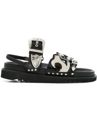 Toga - Sandalias con tiras con apliques - Lyst