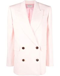 McQueen - Double-Breasted Boxy Blazer - Lyst