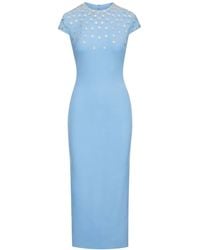 Oscar de la Renta - Abito Midi Con Decorazione - Lyst