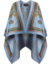 Etro - Fil Coupé Jacquard Cape - Lyst