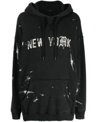 R13 - Sudadera con capucha y eslogan - Lyst