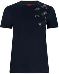 Max Mara - T-Shirt Pontile À Ornements - Lyst