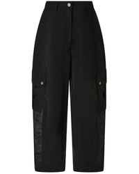 Pinko - Cargo-Pocket Cropped Trousers - Lyst