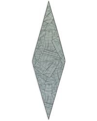 ZEGNA - Diamond-Shaped Striped Scarf - Lyst