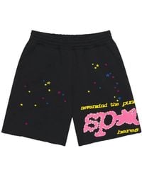 Sp5der - Punk V2 Logo-Print Shorts - Lyst